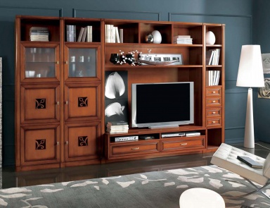 Modular cupboard with space for TV, Mirandola Export