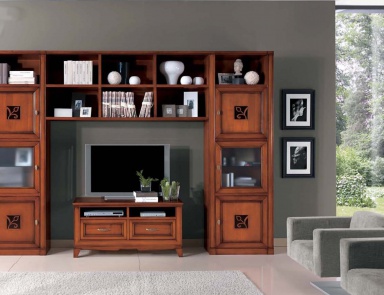 Modular cupboard with space for tables for TV, Mirandola Export