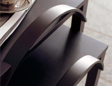 Set of two side table in solid cherry natural, lady - Porada