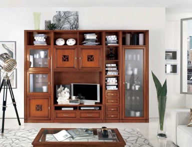 Modular Cabinet with showcase, Mirandola Export