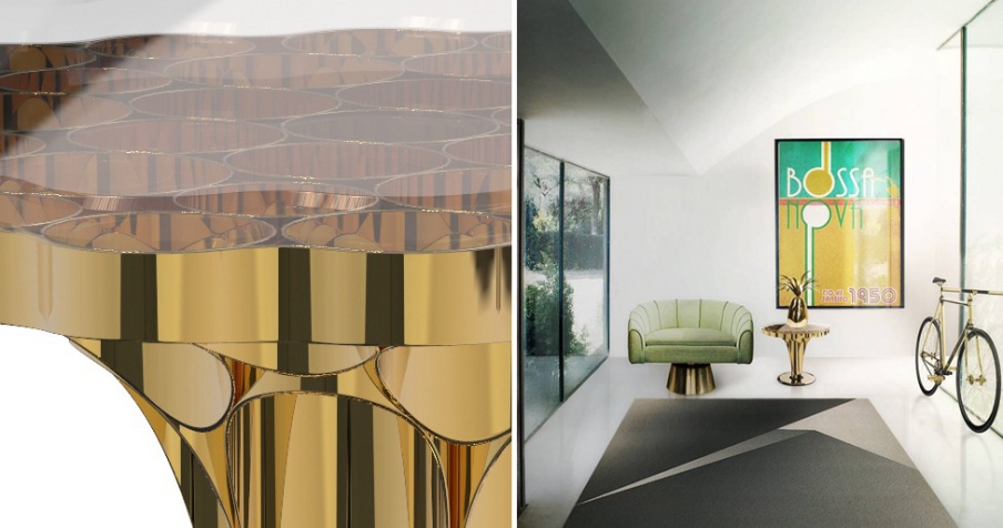 Pridivannogo table stainless steel Revolver, Delightfull