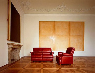 Armchair upholstered in leather Palco, Mascheroni