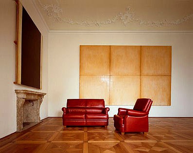 Armchair upholstered in leather Palco, Mascheroni