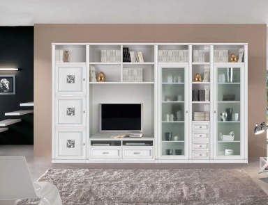 Modular Cabinet with decoration on the fa?ade, Mirandola Export