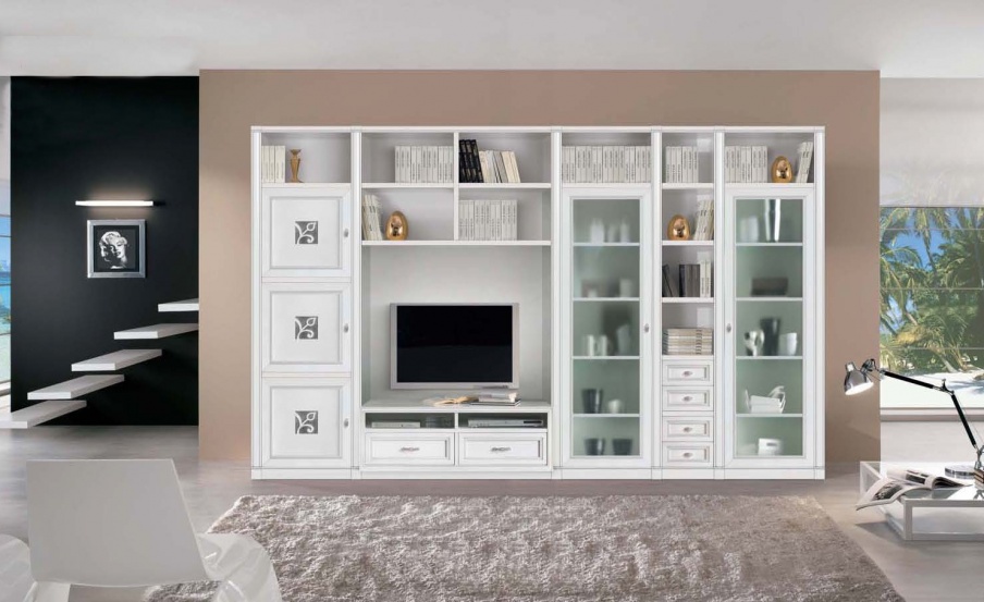 Modular Cabinet with decoration on the fa?ade, Mirandola Export