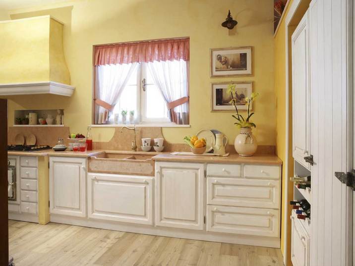 Set for the kitchen in lacquer finish Marguerita, Onlywood