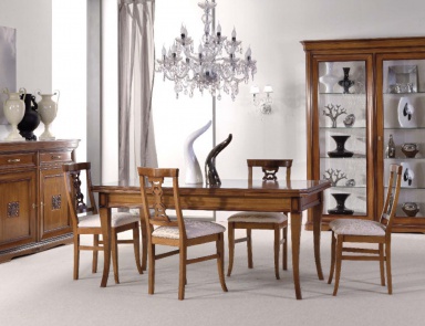 Dining room (dining set) with decorative pattern on the facade, Mirandola Export