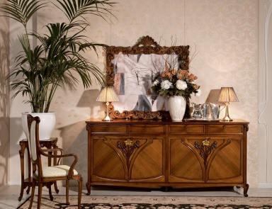 A chest of drawers on legs curly, Medea