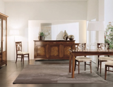 Dining room (dining set) with inlay on the front, Mirandola Export