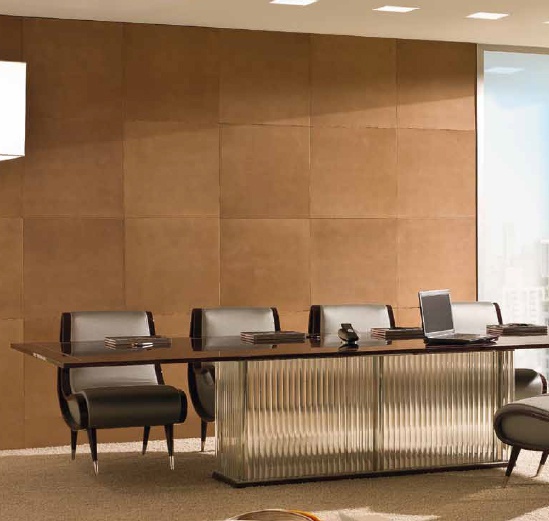 Boiserie panel in the leather Terra, Tura