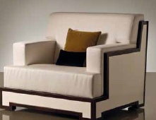Chair in finishing the parchment skin, Tura (soft furnishings art Deco (art Deco))