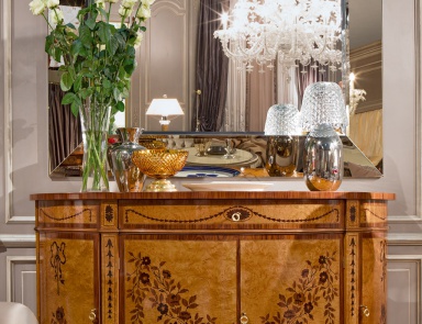 A chest of drawers on high legs, Medea