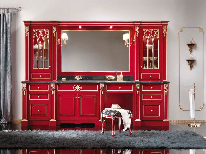 Set for the bathroom in the decoration of lacquer and carving Beatrice, Onlywood
