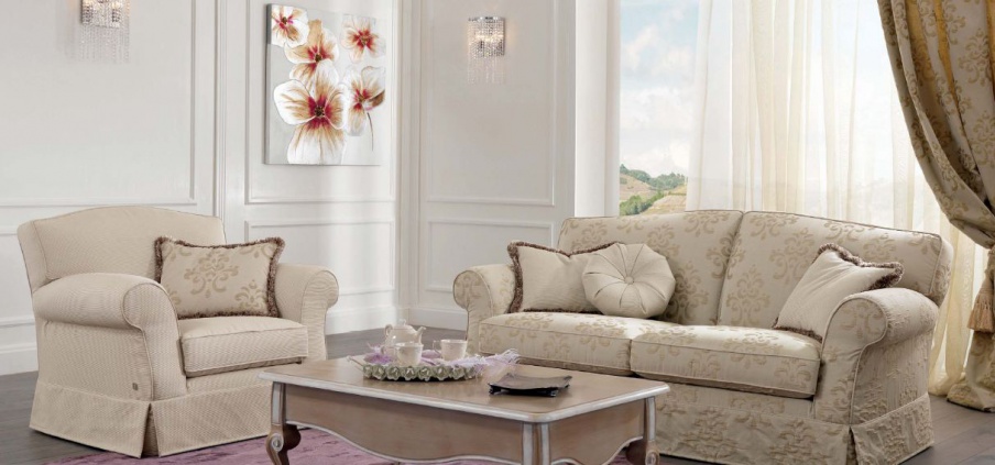 Sofa set in classic style, Todi, Tosconova