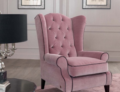 Armchair berg?re with stitch-Capito Vinci, Tosconova