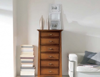A chest of drawers with decorative handles, Mirandola Export