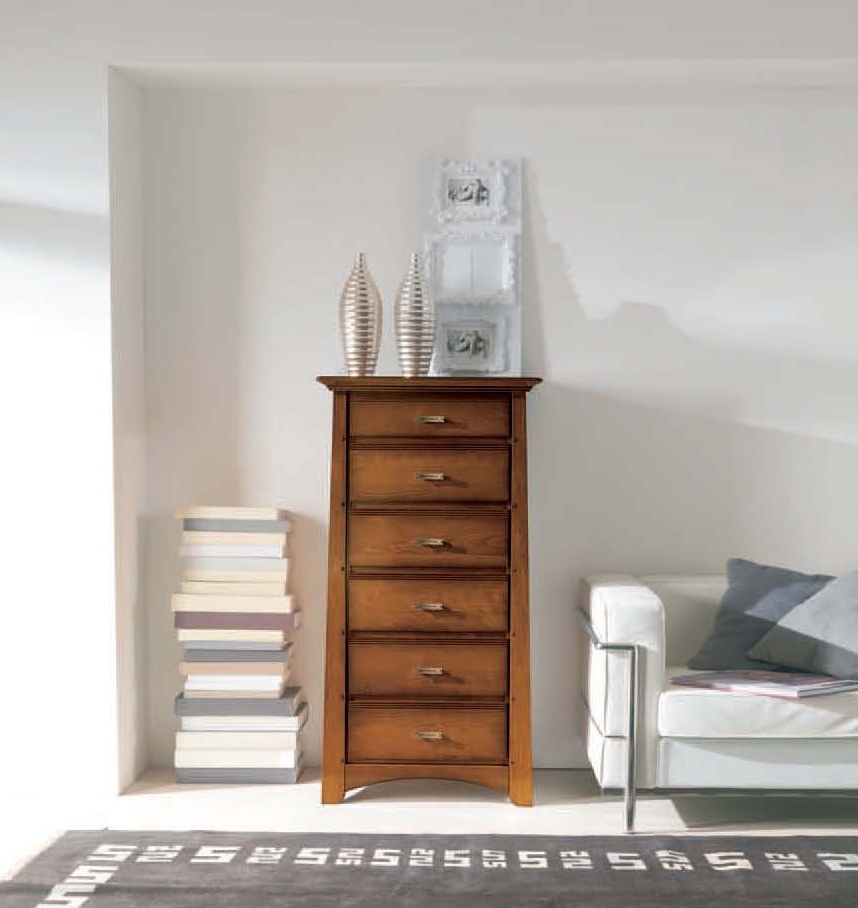 A chest of drawers with decorative handles, Mirandola Export