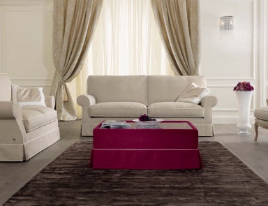 Living room set solid in the finishing of textiles Monaco, Tosconova