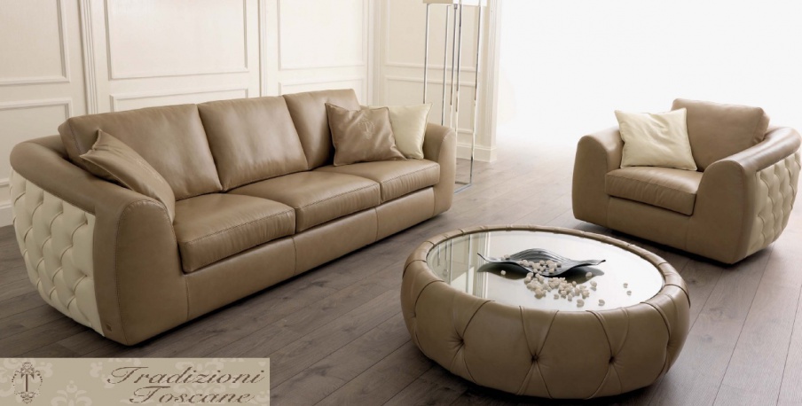 Living room set finishing with stitch-Capito Glam, Tosconova
