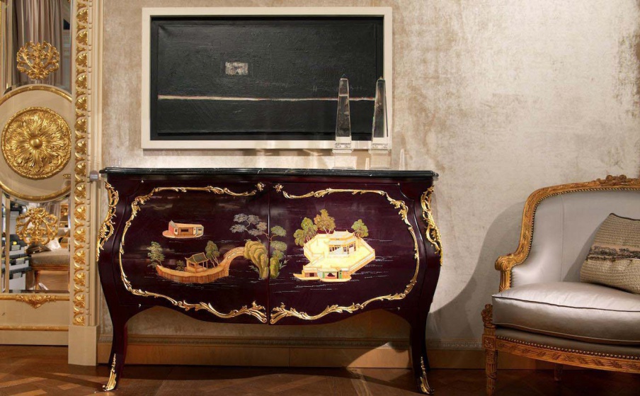 A chest of drawers with hinged doors, Medea