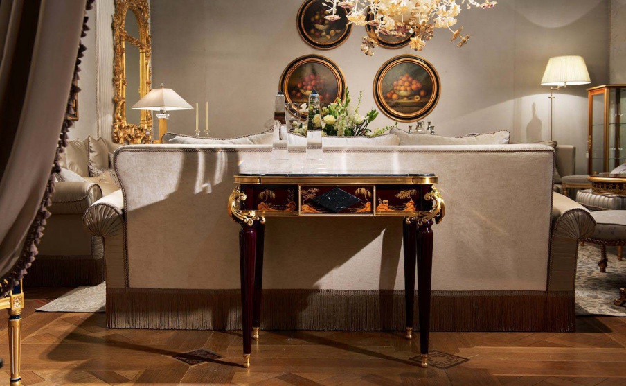 The console on high legs, Medea