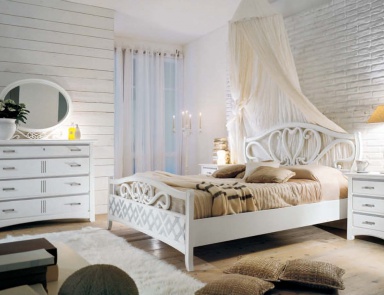 Bedroom (Suite bedroom) with engraved panels, Mirandola Export