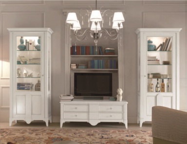 Living room (sofa set) with the illuminated shop Windows, Mirandola Export