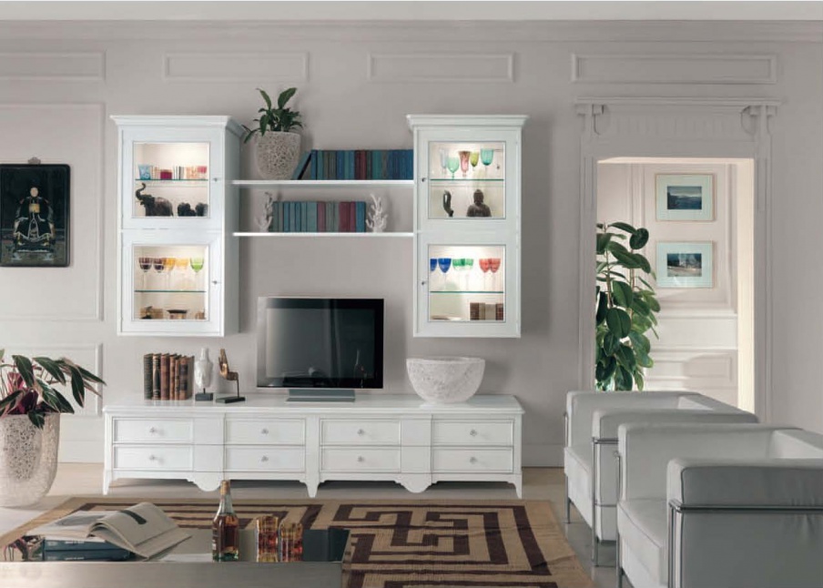 Modular system with hinged Windows and lighting, Mirandola Export