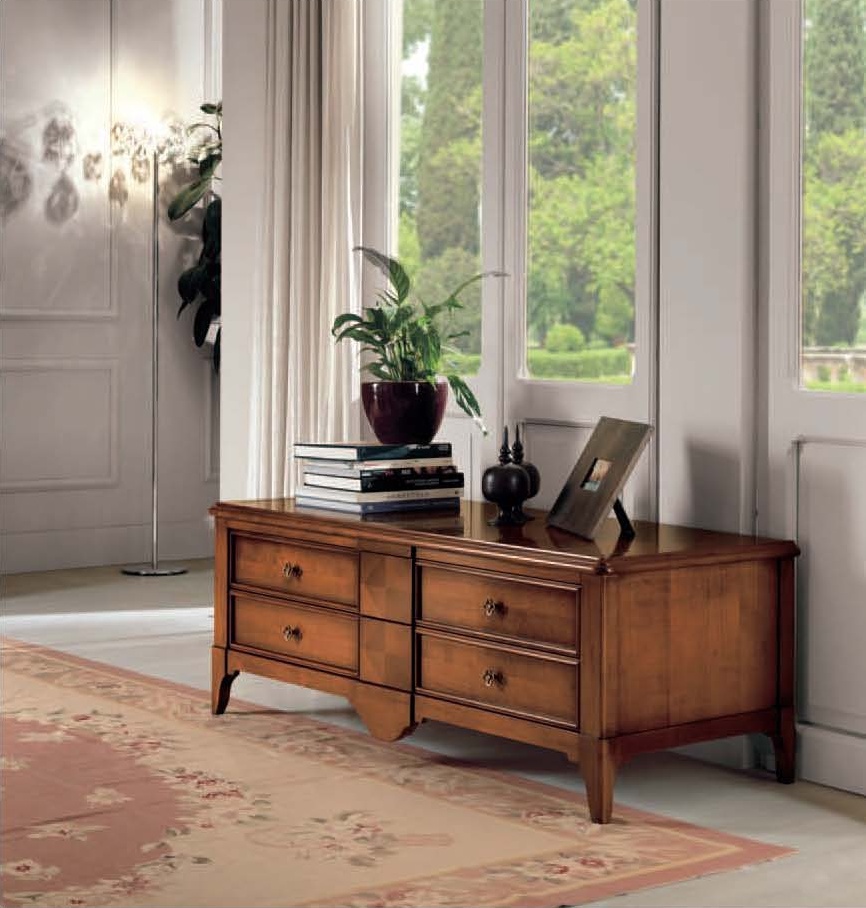 Cabinet for TV with four drawers, Mirandola Export