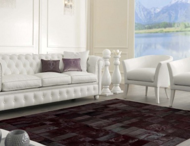 Sofa Chesterfield for three seaters in the leather upholstery Oslo, Tosconova