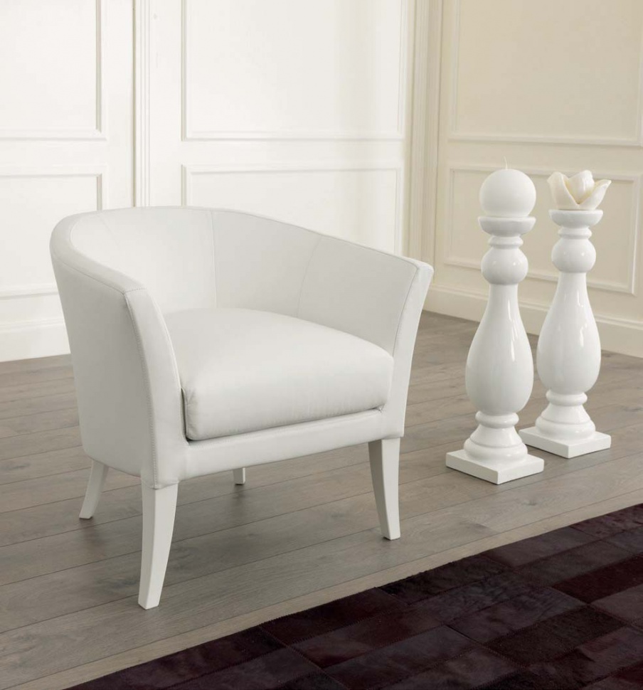 Chair in upholstery leather Elba, Tosconova