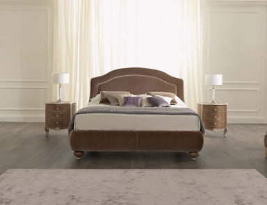 Double bed with round legs Varsavia, Tosconova