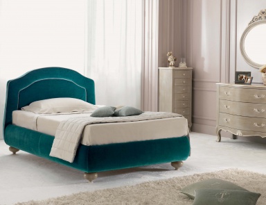 Single bed on lacquered legs Varsavia Baby, Tosconova
