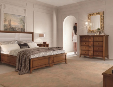 Bedroom (Suite bedroom) with decorative inserts, Mirandola Export