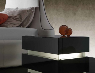 Bedside table with two drawers Luce, Reflex Angelo