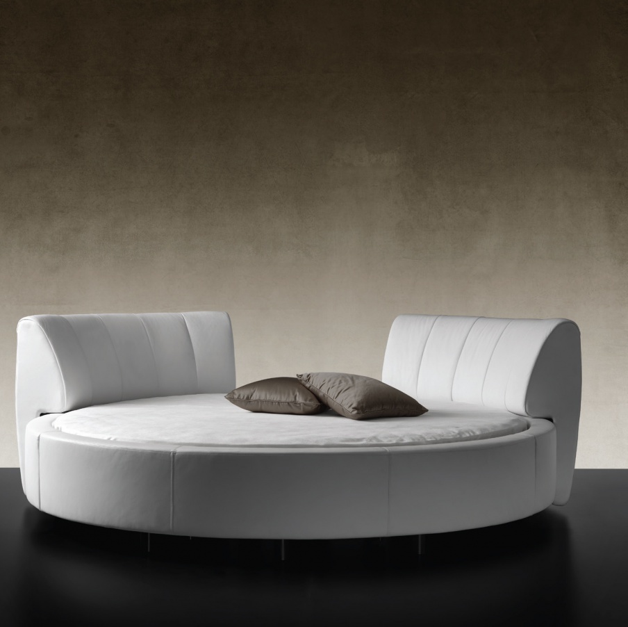 The Luna round bed is a double, Reflex Angelo