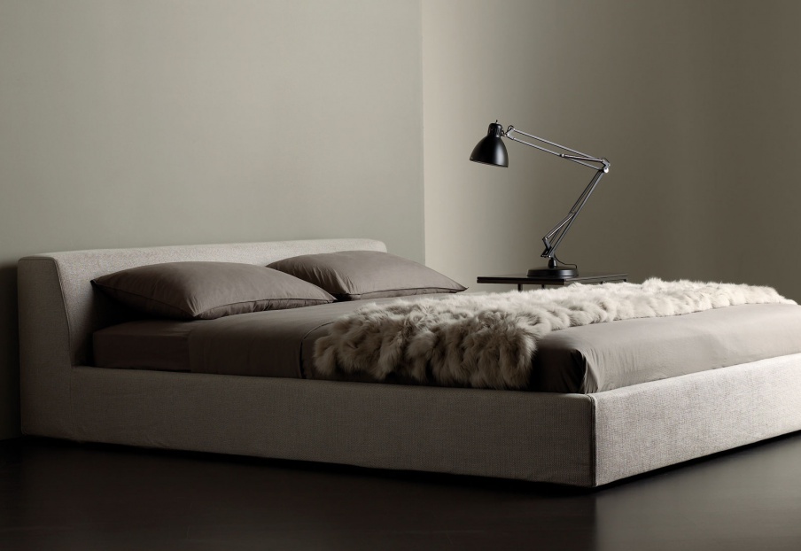 Double bed frame solid wood Lewis, Meridiani