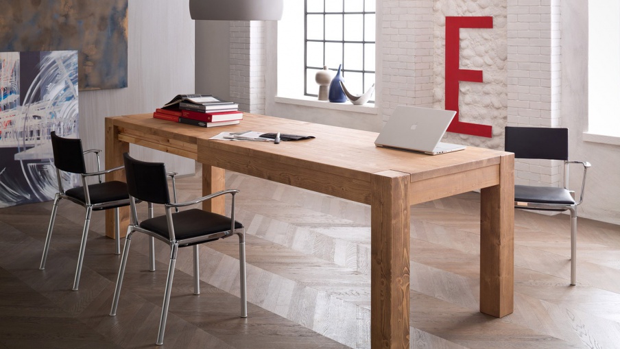 Esencaj rectangular table in classic design, Callesella