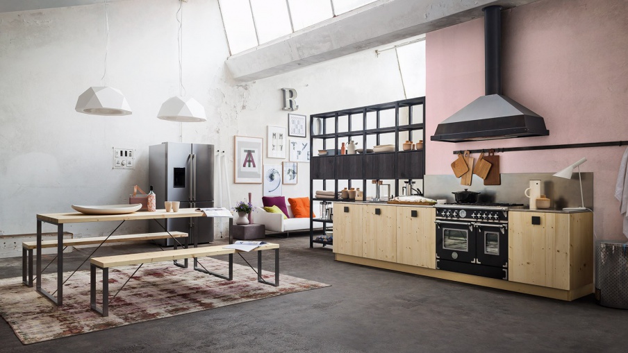 Kitchen metal and wood Mosj?en, Callesella