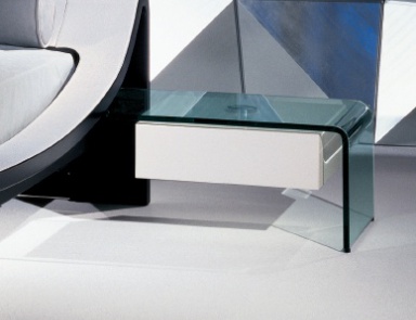 Bedside table bedside with one drawer Silhouette, Reflex Angelo