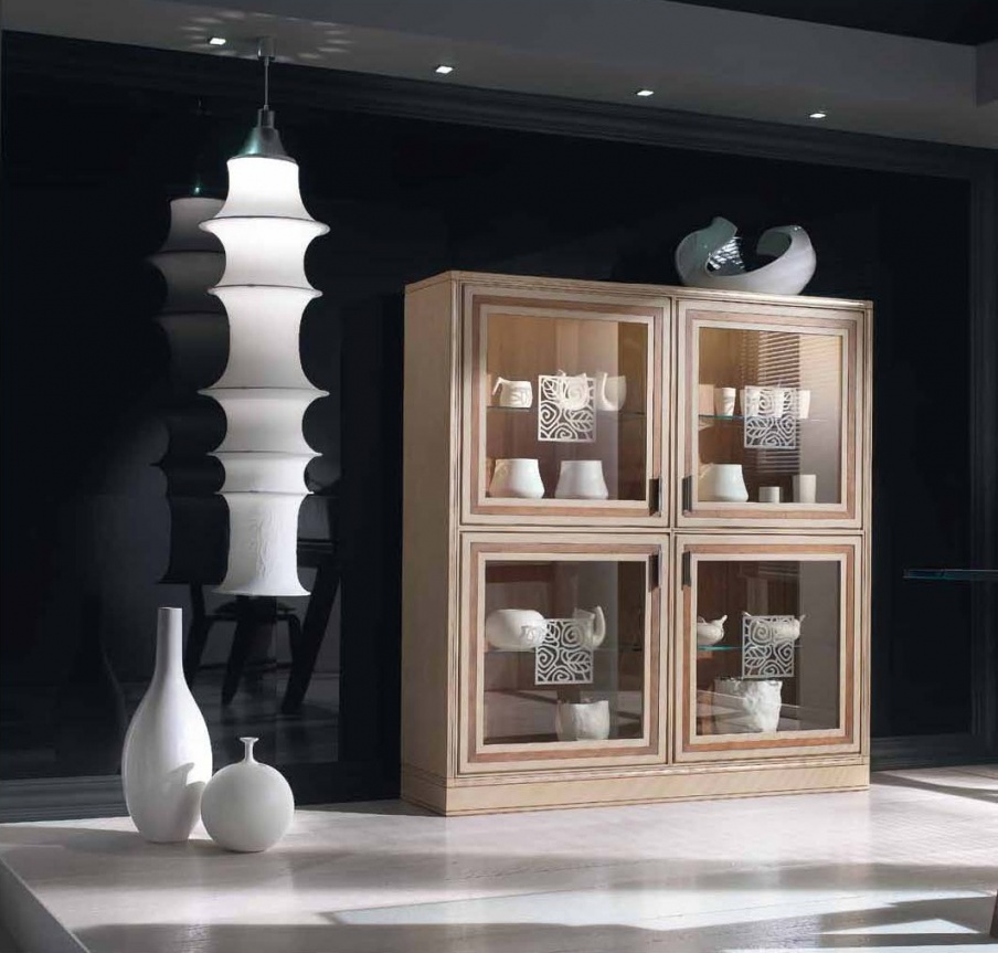 Showcase with decorative glass, Mirandola Export