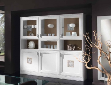 Showcase with open compartments, Mirandola Export