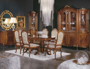 Dining room (set for the dining room) with corner window, Mirandola Export