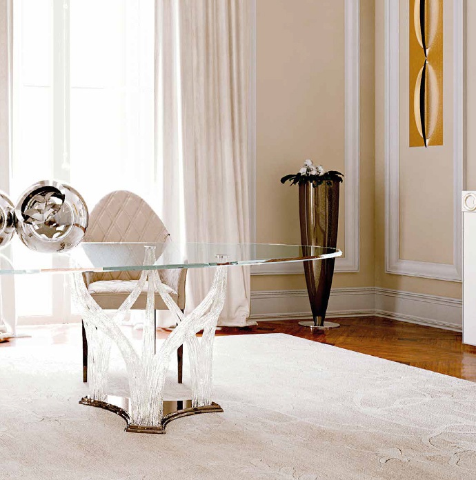 Dining table oval Flambe'72, Reflex Angelo