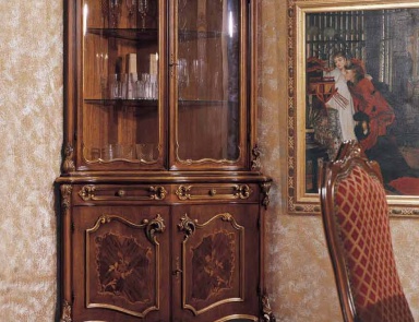Corner Cabinet with inlay, Mirandola Export