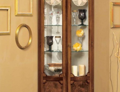 Corner showcase with two semicircular doors, Mirandola Export