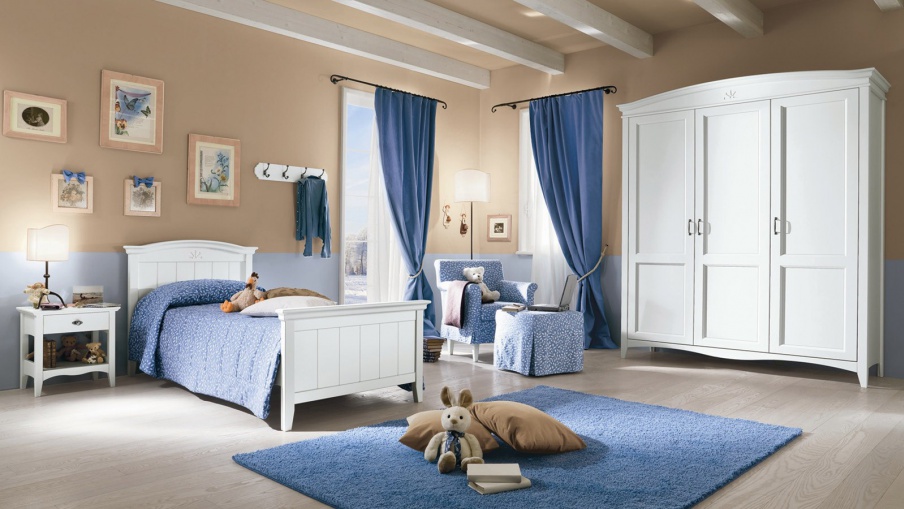A set for the bedroom with single bed ROMANZA, Callesella