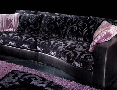 Volumetric modular sofa curved William, Tosconova