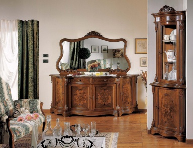 Sideboard with decorative inlay, Mirandola Export