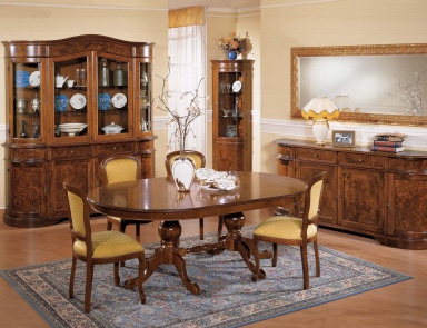 Dining room (dining set) with decorative trim, Mirandola Export
